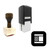 "Image" rubber stamp with 3 sample imprints of the image