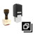 "Slides" rubber stamp with 3 sample imprints of the image