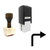 "Turn Right" rubber stamp with 3 sample imprints of the image