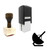 "Antenna" rubber stamp with 3 sample imprints of the image "Antenna" rubber stamp with 3 sample imprints of the image