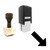 "Lower Right" rubber stamp with 3 sample imprints of the image "Lower Right" rubber stamp with 3 sample imprints of the image