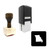 "Missouri" rubber stamp with 3 sample imprints of the image