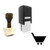"Cart" rubber stamp with 3 sample imprints of the image