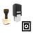 "Safe" rubber stamp with 3 sample imprints of the image