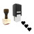 "Hearts" rubber stamp with 3 sample imprints of the image