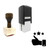 "Thumbs Up" rubber stamp with 3 sample imprints of the image