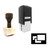 "Collection" rubber stamp with 3 sample imprints of the image