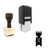 "Coffee Grinder" rubber stamp with 3 sample imprints of the image