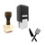 "Eat" rubber stamp with 3 sample imprints of the image