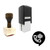 "Phone Call" rubber stamp with 3 sample imprints of the image
