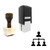 "Hierarchical Structure" rubber stamp with 3 sample imprints of the image