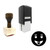 "Tease" rubber stamp with 3 sample imprints of the image