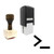 "Command Line" rubber stamp with 3 sample imprints of the image
