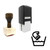 "Hand Wash" rubber stamp with 3 sample imprints of the image