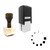 "Loading" rubber stamp with 3 sample imprints of the image