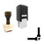 "Articulation" rubber stamp with 3 sample imprints of the image