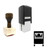 "Dispenser" rubber stamp with 3 sample imprints of the image