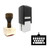 "Keyboard" rubber stamp with 3 sample imprints of the image