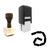 "Frankfurter" rubber stamp with 3 sample imprints of the image