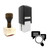 "Search Chat" rubber stamp with 3 sample imprints of the image