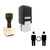 "Business Exchange" rubber stamp with 3 sample imprints of the image