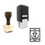 "Mobile Upload" rubber stamp with 3 sample imprints of the image