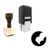 "Book" rubber stamp with 3 sample imprints of the image "Book" rubber stamp with 3 sample imprints of the image