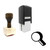"Search" rubber stamp with 3 sample imprints of the image