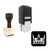 "Crown" rubber stamp with 3 sample imprints of the image