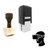 "Virtual Reality" rubber stamp with 3 sample imprints of the image