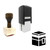 "Kabah" rubber stamp with 3 sample imprints of the image