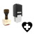"Health" rubber stamp with 3 sample imprints of the image "Health" rubber stamp with 3 sample imprints of the image