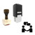 "Networking" rubber stamp with 3 sample imprints of the image