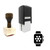 "Smartwatch" rubber stamp with 3 sample imprints of the image