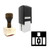 "Prison" rubber stamp with 3 sample imprints of the image