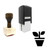 "Plant Pot" rubber stamp with 3 sample imprints of the image
