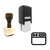 "Toolbar" rubber stamp with 3 sample imprints of the image