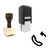 "Callback" rubber stamp with 3 sample imprints of the image