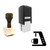 "Coffee Maker Machine" rubber stamp with 3 sample imprints of the image