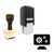"Computer Settings" rubber stamp with 3 sample imprints of the image