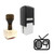 "Radio" rubber stamp with 3 sample imprints of the image
