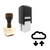 "Cloud Computing" rubber stamp with 3 sample imprints of the image