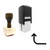 "Turn Up" rubber stamp with 3 sample imprints of the image
