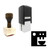 "Coffee Machine" rubber stamp with 3 sample imprints of the image