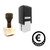 "Euro Coin" rubber stamp with 3 sample imprints of the image
