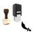 "Scimitar" rubber stamp with 3 sample imprints of the image "Scimitar" rubber stamp with 3 sample imprints of the image