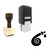 "Hosepipe" rubber stamp with 3 sample imprints of the image