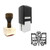 "Parking Spot" rubber stamp with 3 sample imprints of the image "Parking Spot" rubber stamp with 3 sample imprints of the image