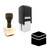 "Kaaba" rubber stamp with 3 sample imprints of the image