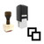 "Duplicate" rubber stamp with 3 sample imprints of the image